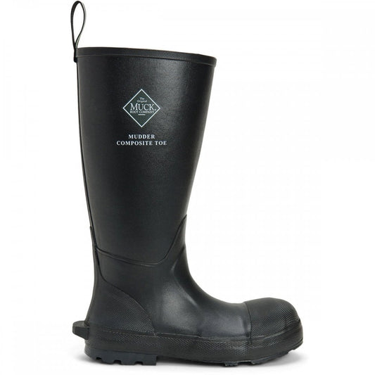 Mudder Tall S5 Safety Wellington Black