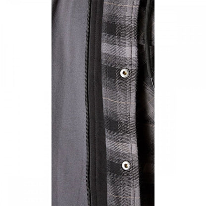 Fleece Hood Flannel Shirt Jacket