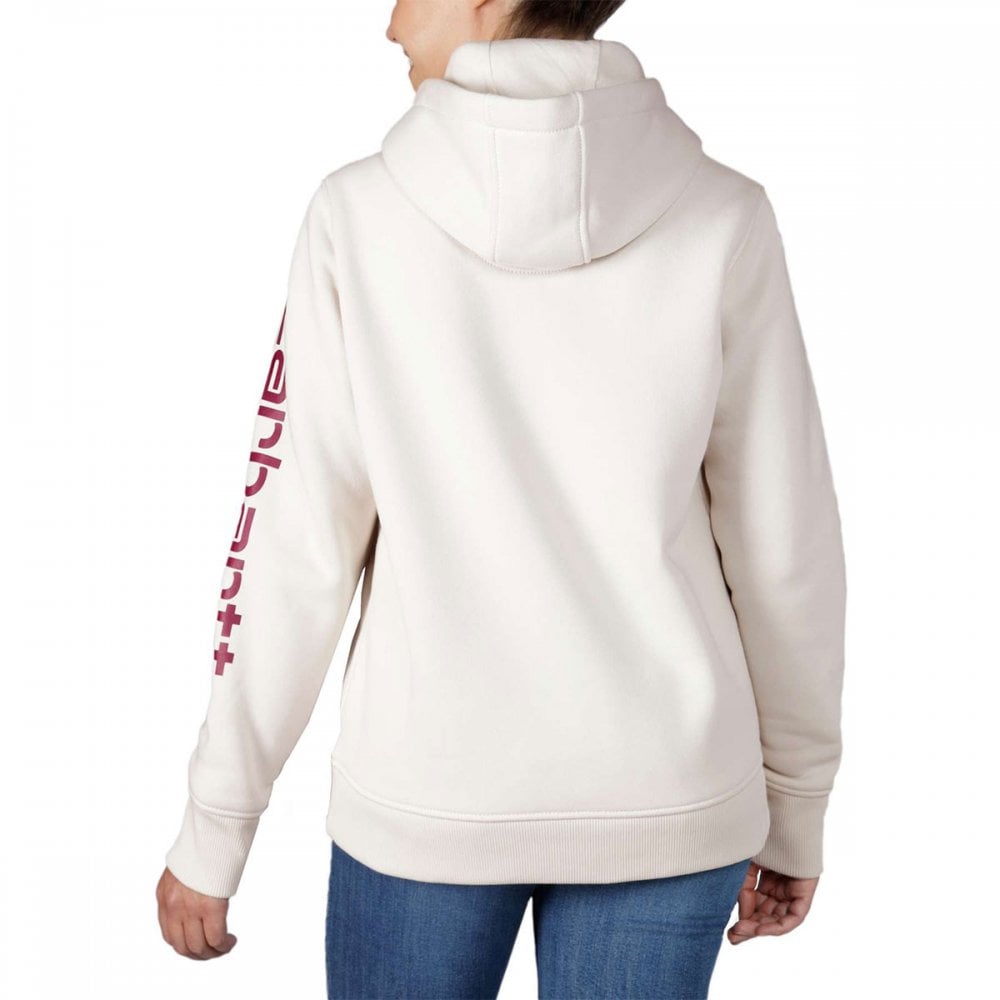 102791 Relaxed Fit Midweight Logo Sleeve Graphic Sweatshirt