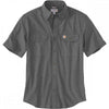 104369 Loose Chambray Short Sleeve Shirt