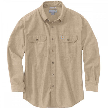 104368 Loose Chambray Long Sleeve Shirt