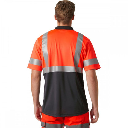 79253 Hi Vis Breathable Addvis Polo Shirt Class 1