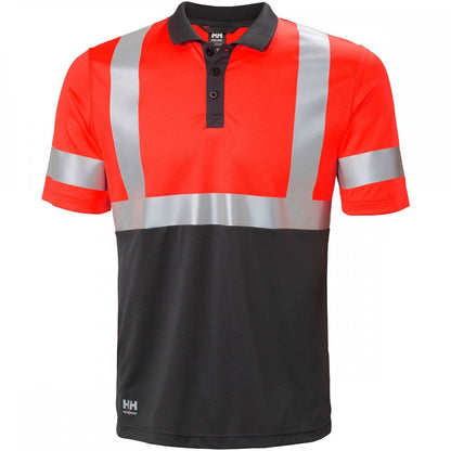 79253 Hi Vis Breathable Addvis Polo Shirt Class 1