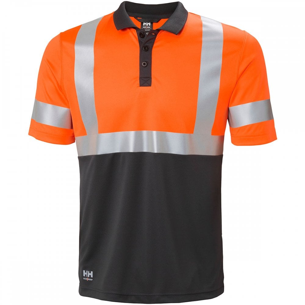 79253 Hi Vis Breathable Addvis Polo Shirt Class 1