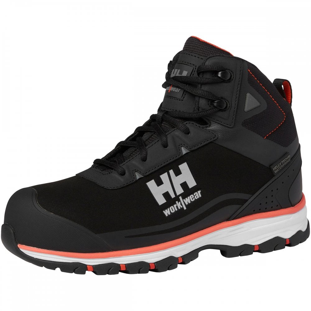 78392 Chelsea Evo 2 Mid S3 Helly Tech® Boots UK2 - EU35 - US3.5 Black/Orange *One Size Only - Outlet Store*
