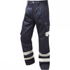 CT02 Ilfracombe Cargo Style Reflective Poly/Cotton Trouser Navy 31" 34" *One Size Only - Outlet Store*