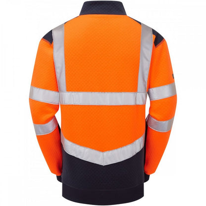 SS08 Tapeley ISO 20471 Class 2 Ecoviz Pc Dual Colour 1/4 Zip Sweatshirt
