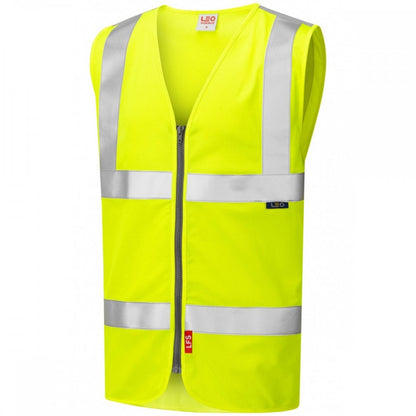 W23 Meeth ISO 20471 Class 2 Limited Flame Spread Zip Waistcoat (EN 14116)