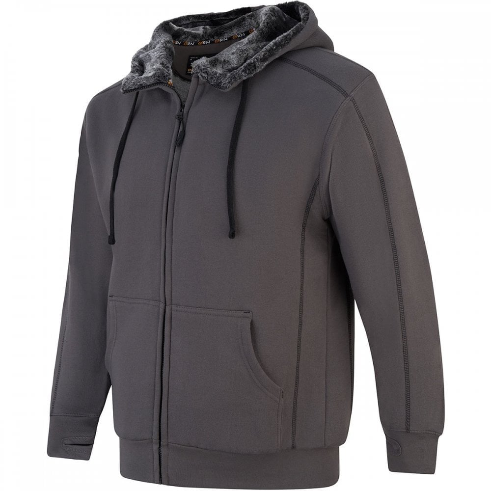 1285 Crane Fur-Lined Hooded Sweatshirt