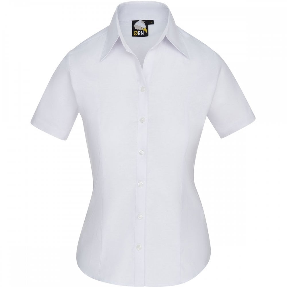 5550 The Classic Ladies Oxford Short Sleeve Blouse