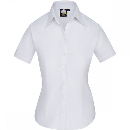 5550 The Classic Ladies Oxford Short Sleeve Blouse