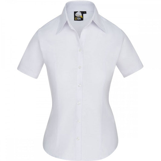5550 The Classic Ladies Oxford Short Sleeve Blouse