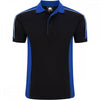 1188 Avocet Two Tone Poloshirt Black/Royal Blue L *One Size Only - Outlet Store*
