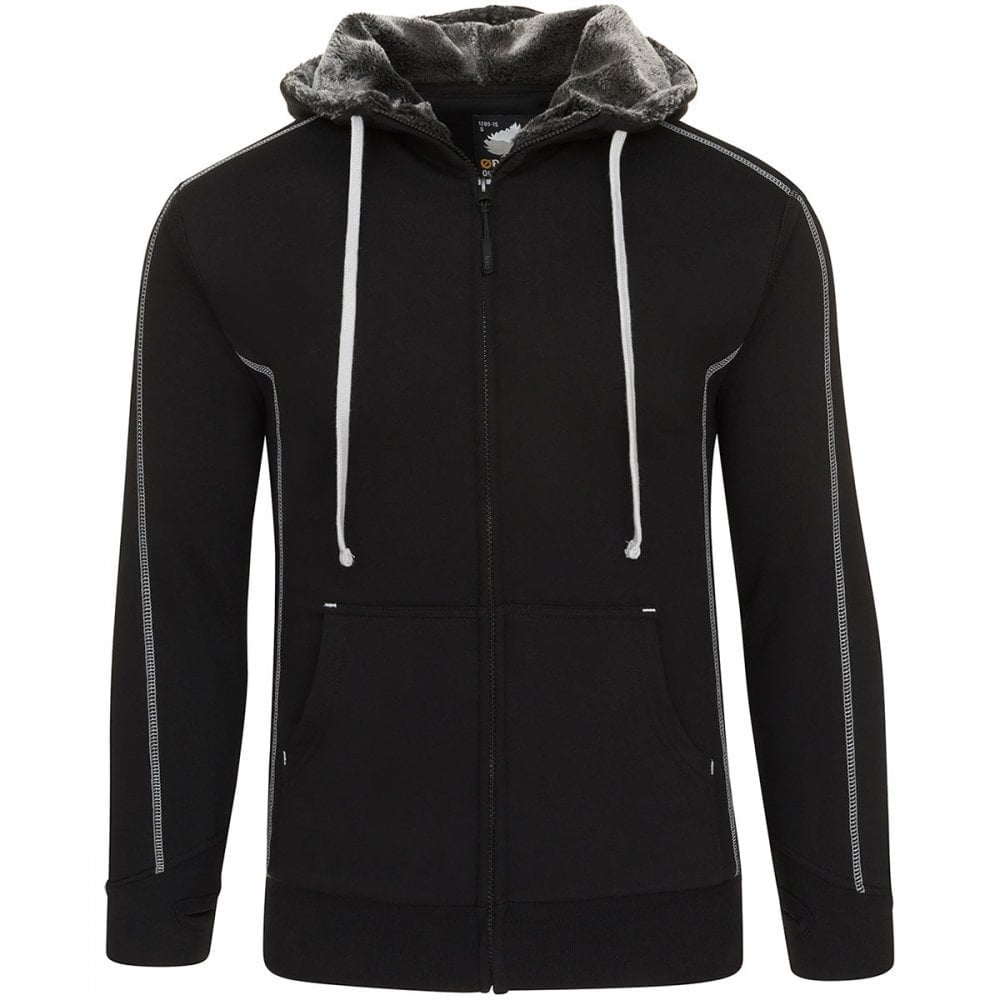 1285 Crane Fur-Lined Hooded Sweatshirt