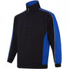 1288 Avocet Two Tone 1/4 Zip Sweatshirt Black/Royal Blue 2XL *One Size Only - Outlet Store*
