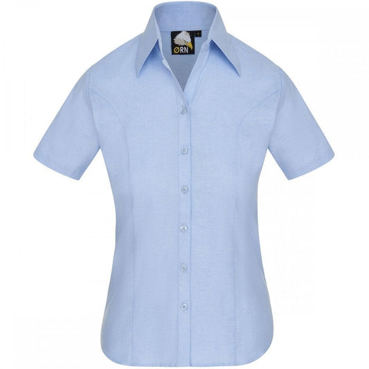 5550 The Classic Ladies Oxford Short Sleeve Blouse
