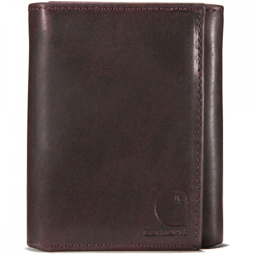 B0000219 Oil Tan Leather Trifold Wallet