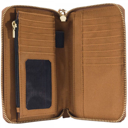B0000246 Womens Nylon Duck Lay-Flat Clutch Wallet