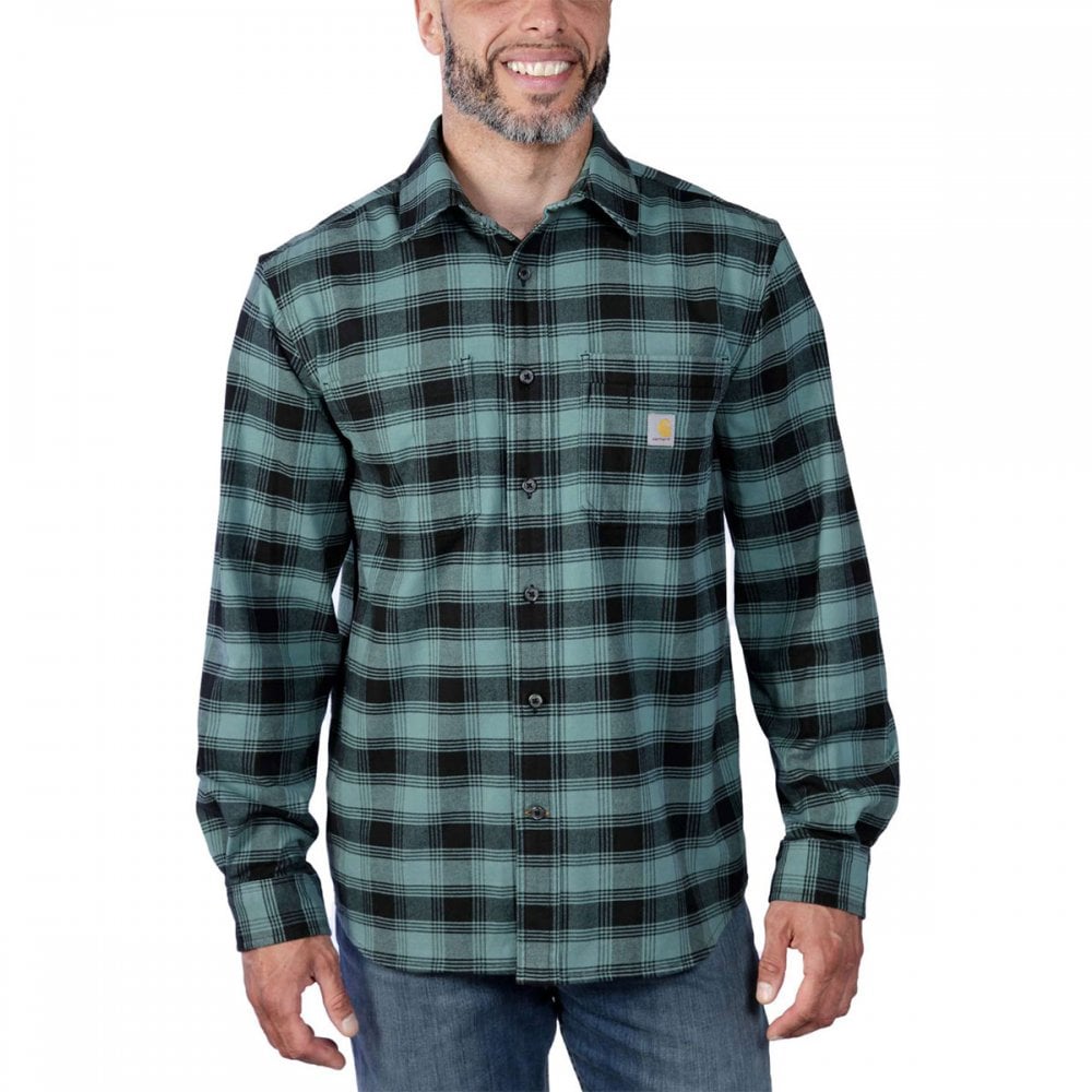 105945 Flannel Long Sleeve Plaid Shirt