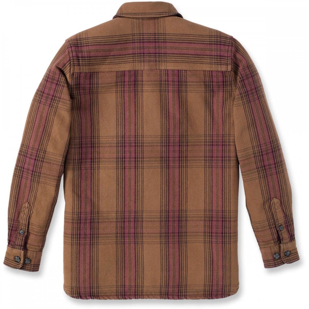 105991 Womens Twill Long Sleeve Plaid Shirt