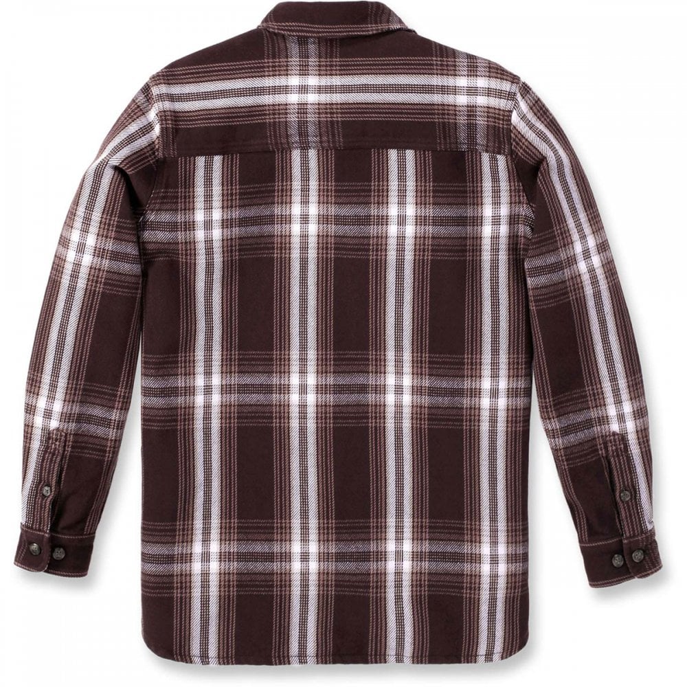 105991 Womens Twill Long Sleeve Plaid Shirt