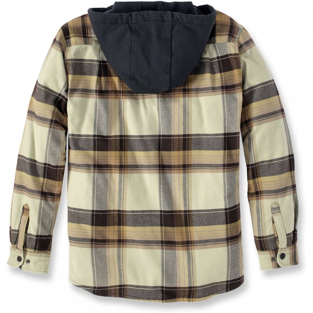 105938 Flannel Sherpa-Lined Hooded Shirt Jacket