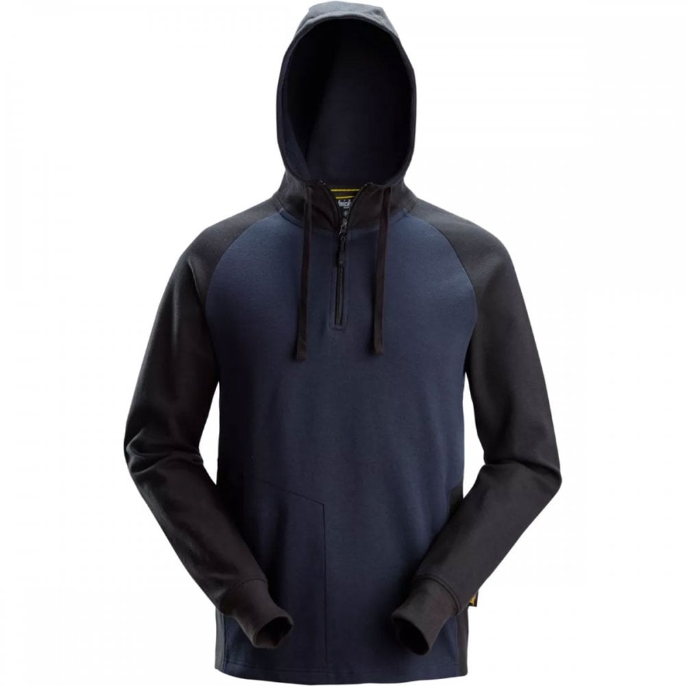 2842 Two-Coloured Half-Zip Hoodie