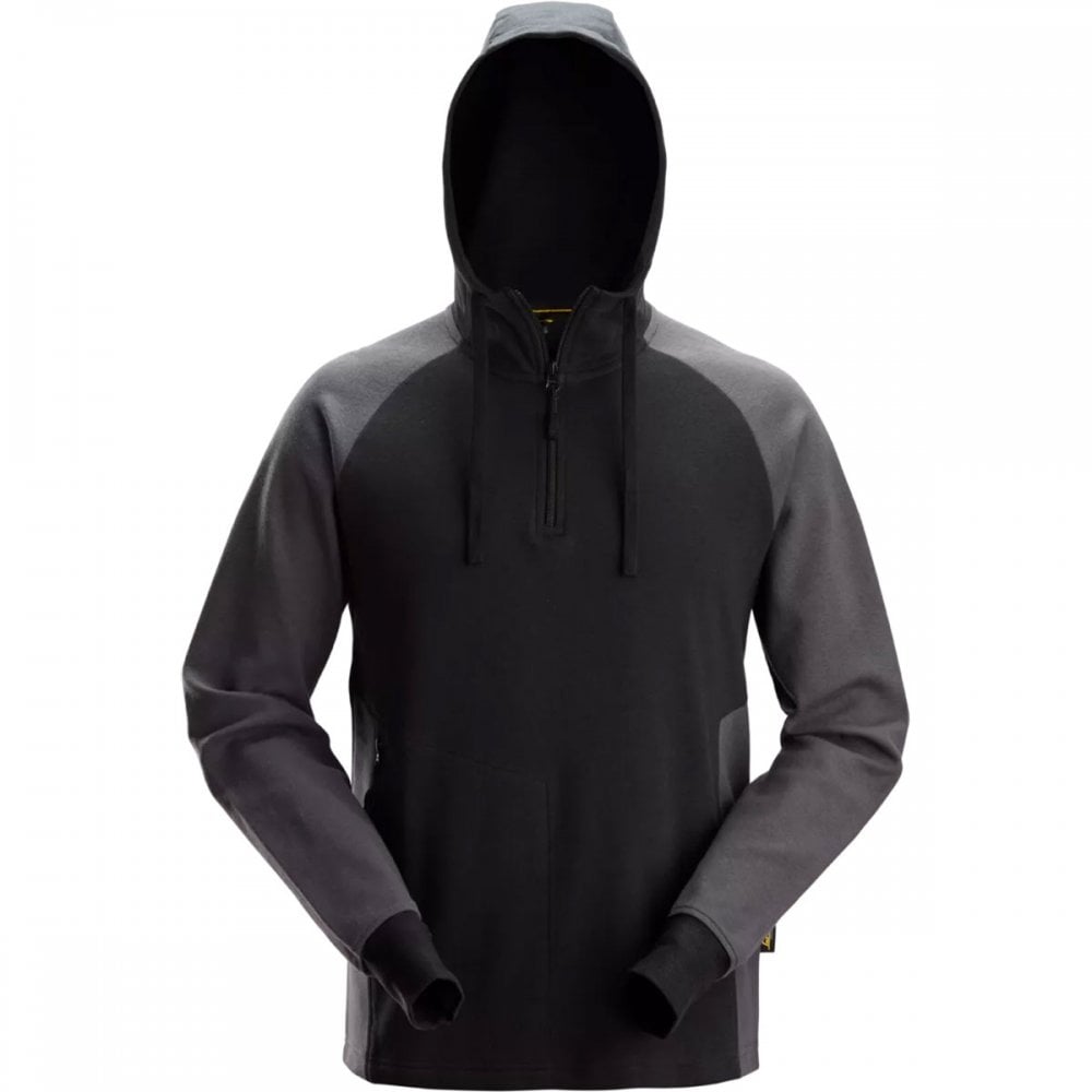 2842 Two-Coloured Half-Zip Hoodie