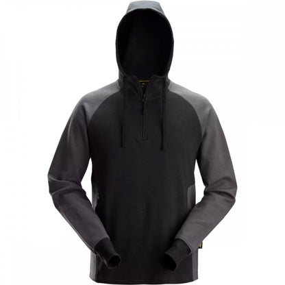 2842 Two-Coloured Half-Zip Hoodie