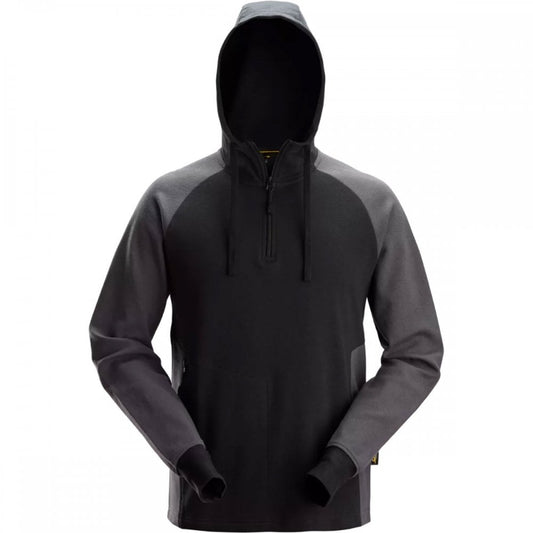 2842 Two-Coloured Half-Zip Hoodie