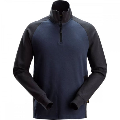 2841 Two-Coloured Half-Zip Sweatshirt