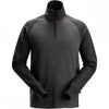 2841 Two-Coloured Half-Zip Sweatshirt Steel Grey/Black L *One Size Only - Outlet Store*