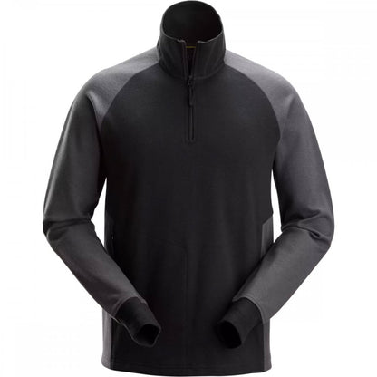 2841 Two-Coloured Half-Zip Sweatshirt