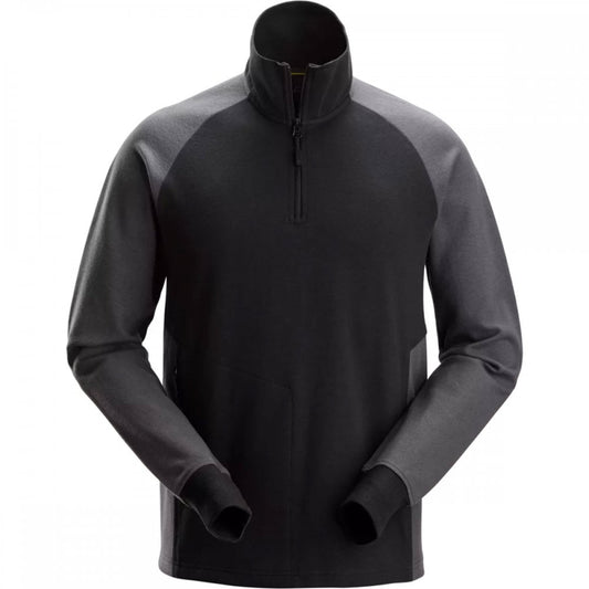 2841 Two-Coloured Half-Zip Sweatshirt