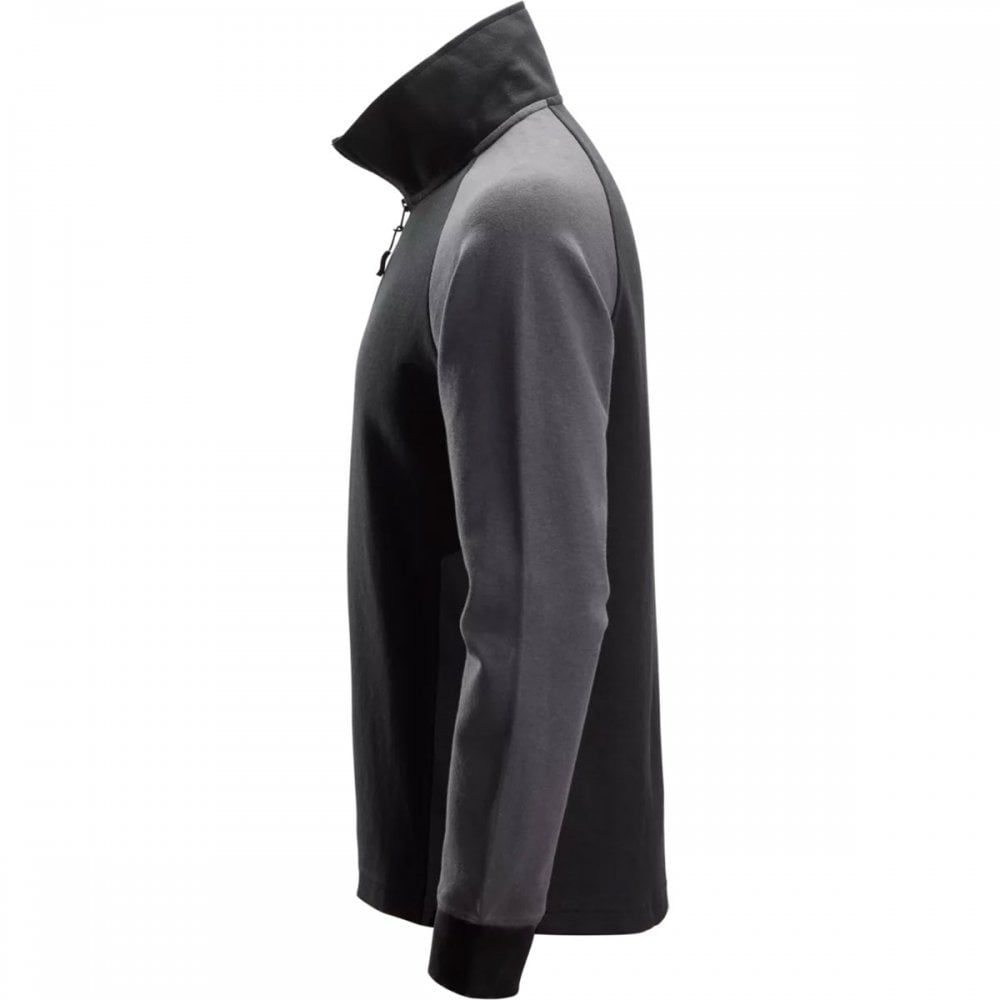 2841 Two-Coloured Half-Zip Sweatshirt