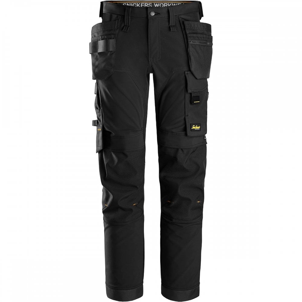 6275 AllroundWork  4-way Stretch Trousers With Holster Pockets Black 32" 31" *One Size Only - Outlet Store*