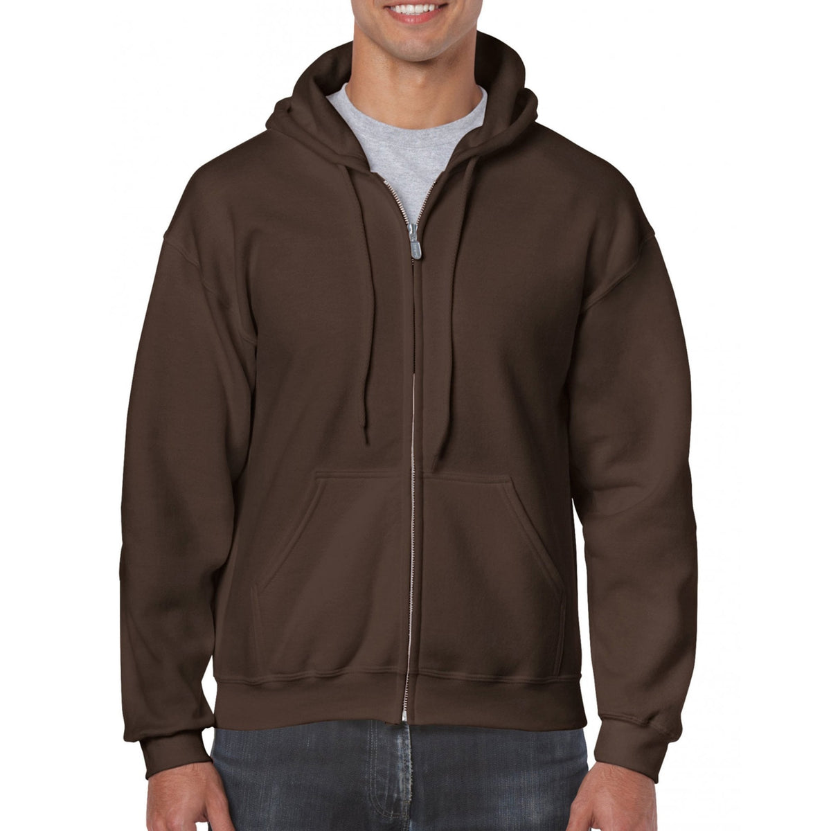 18600 Heavy Blend Adult Full Zip Hooded Sweatshirt