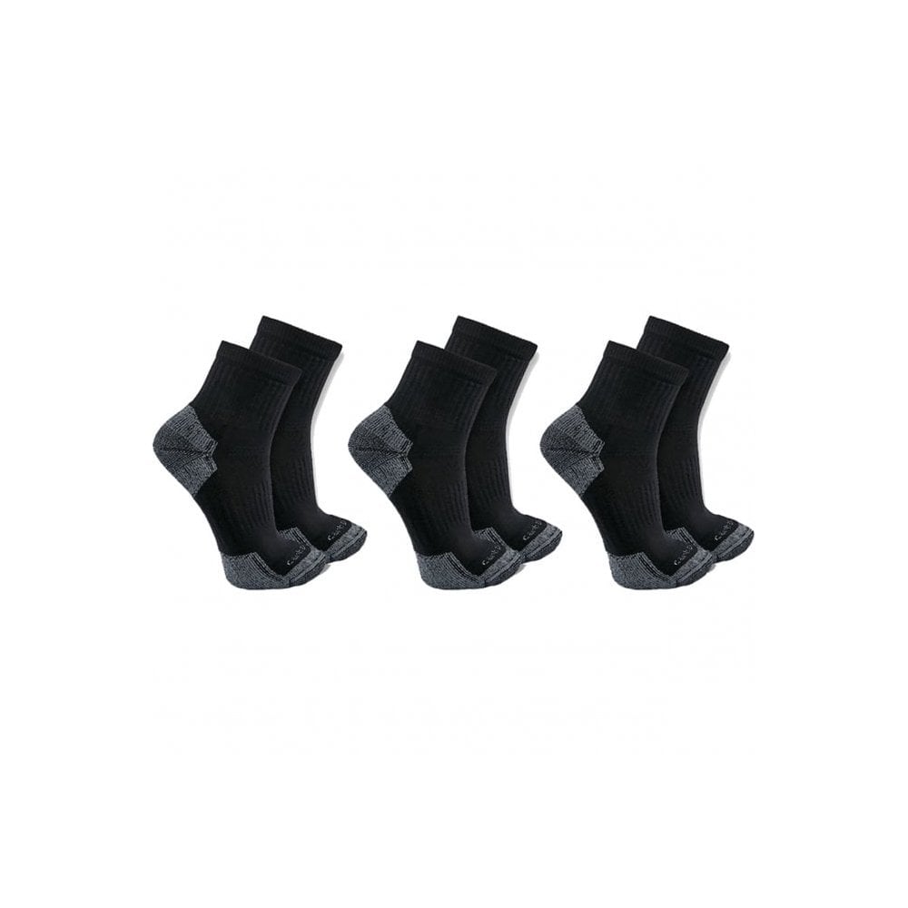 SQ6103M Cotton Blend Quarter Sock 3 Pack