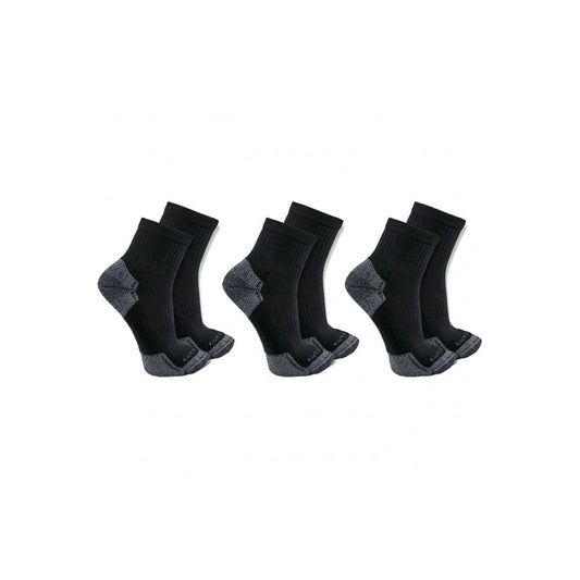 SQ6103M Cotton Blend Quarter Sock 3 Pack