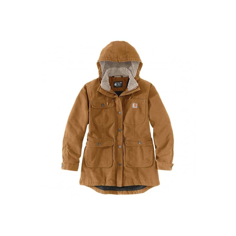 105512 Womens Loose Fit Weathered Duck Coat