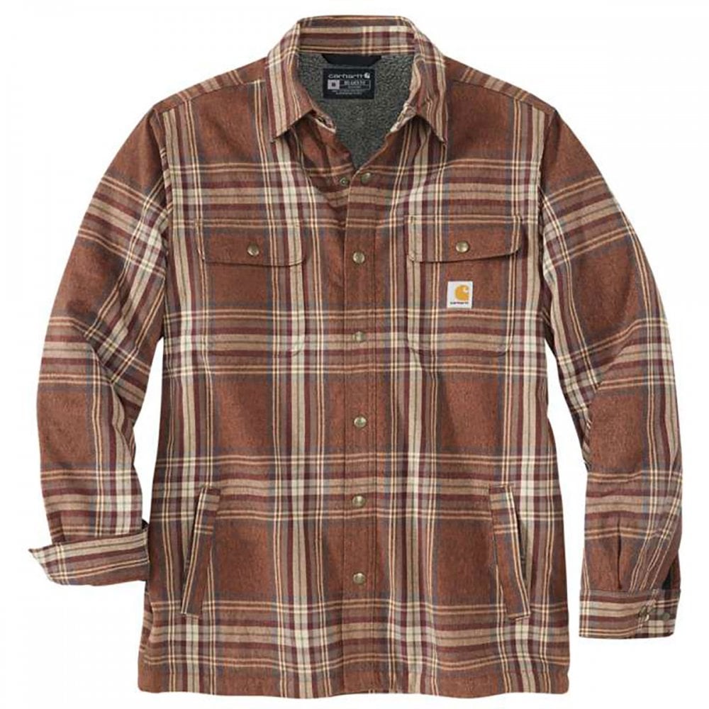 105430 Flannel Sherpa Lined Shirt Jacket