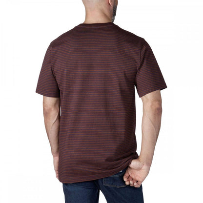 106145 Relaxed Short Sleeve Pocket Stripe T-Shirt