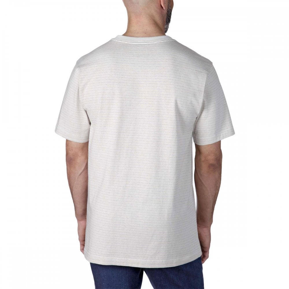 106145 Relaxed Short Sleeve Pocket Stripe T-Shirt