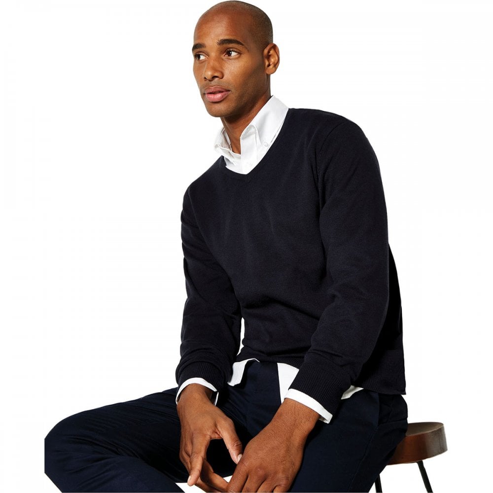 KK352 Men's Arundel Long Sleeve V-Neck Sweater