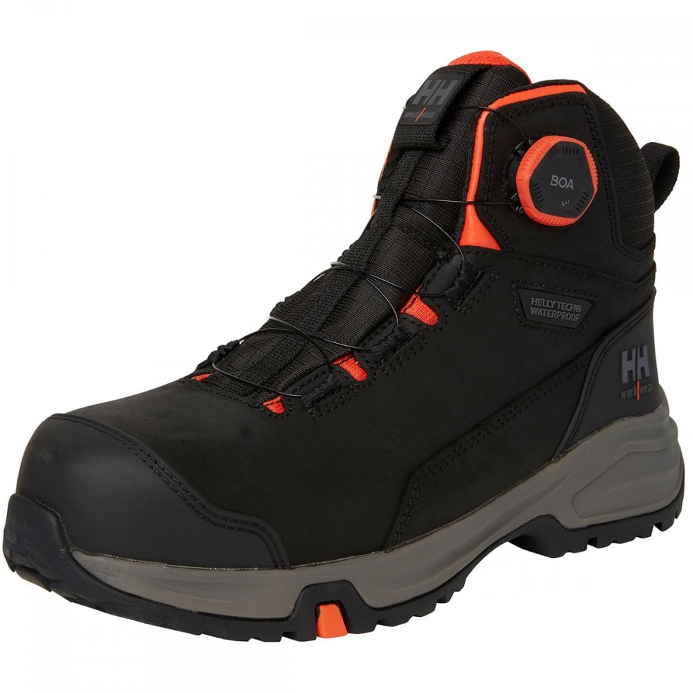 Helly Tech® Waterproof 78443 Manchester LTR Mid S7L HT Boot with BOA® Fastening UK13 - EU48 - US14 Black/Grey *One Size Only - Outlet Store*
