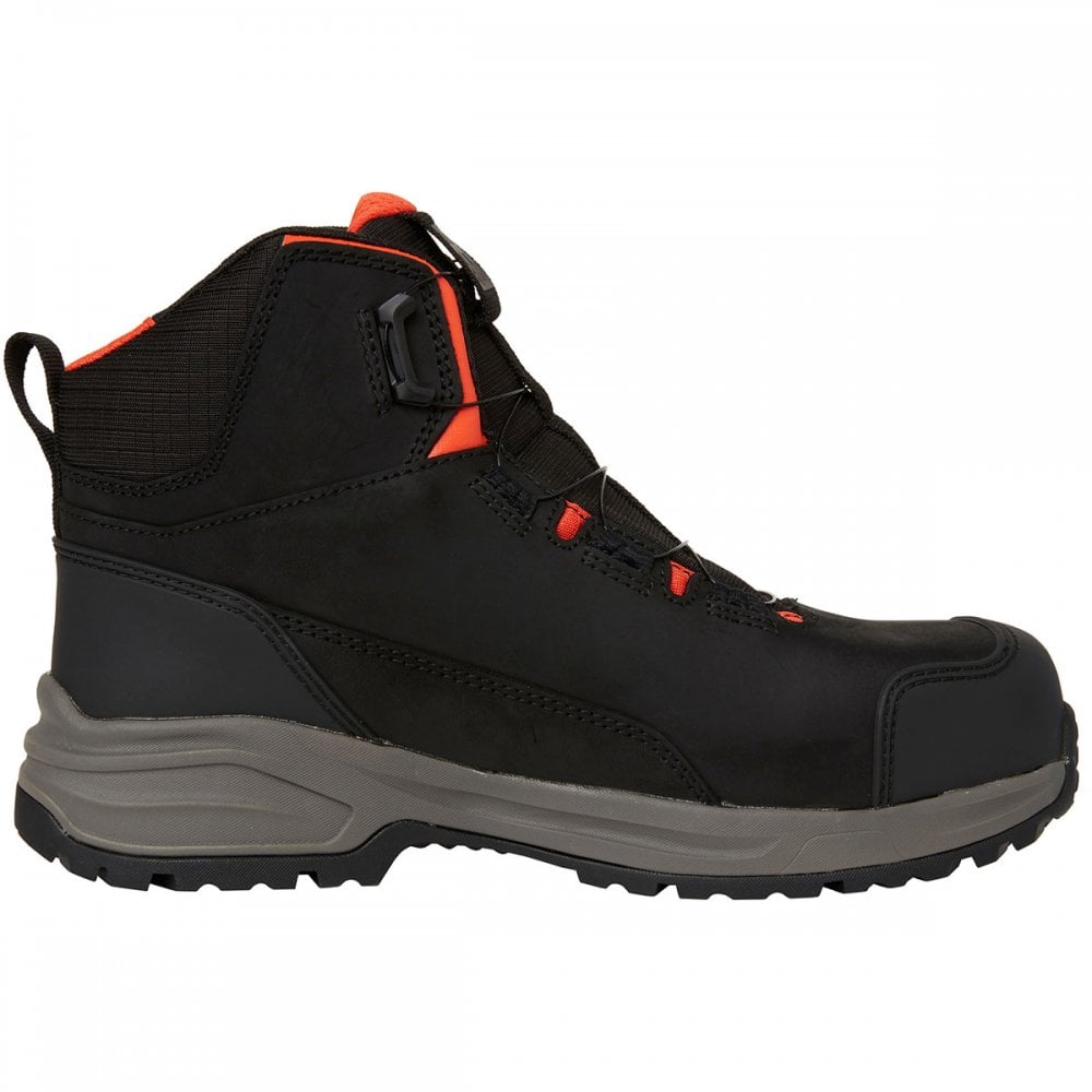Helly Tech® Waterproof 78443 Manchester LTR Mid S7L HT Boot with BOA® Fastening UK2 - EU35 - US3.5 Black/Grey *One Size Only - Outlet Store*