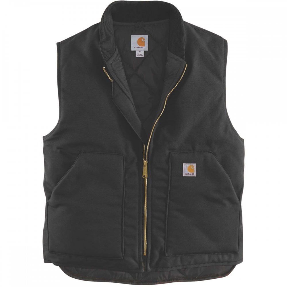 106676 V01 Insulated Rib Collar Gilet Black M *One Size Only - Outlet Store*