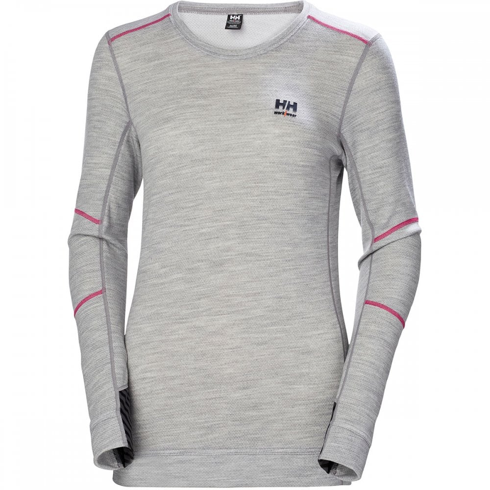75209 Womens HH Lifa Merino Crew Neck Baselayer
