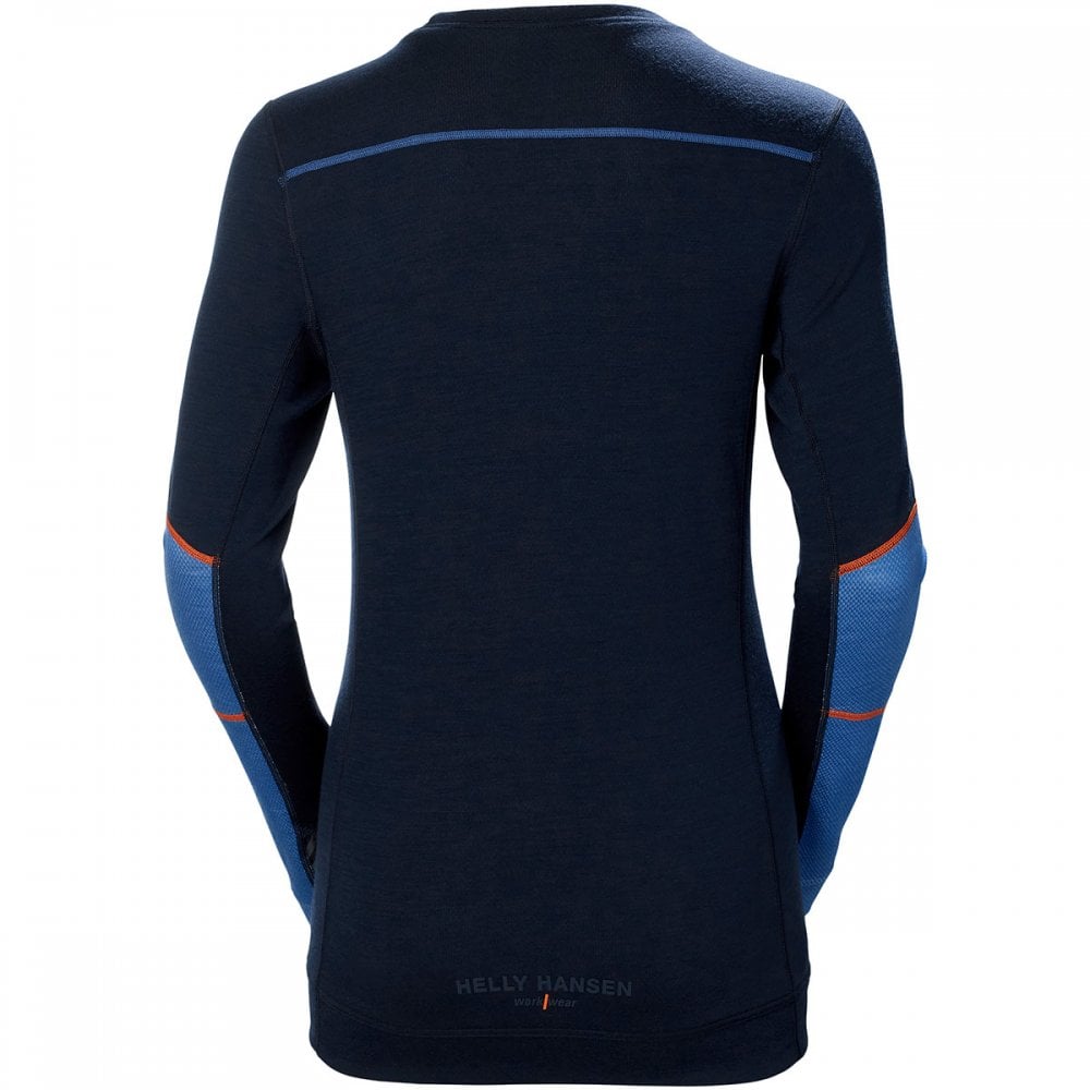 75209 Womens HH Lifa Merino Crew Neck Baselayer