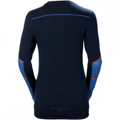 75209 Womens HH Lifa Merino Crew Neck Baselayer